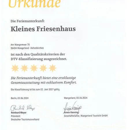 Kleines Friesenhaus 쉴리그